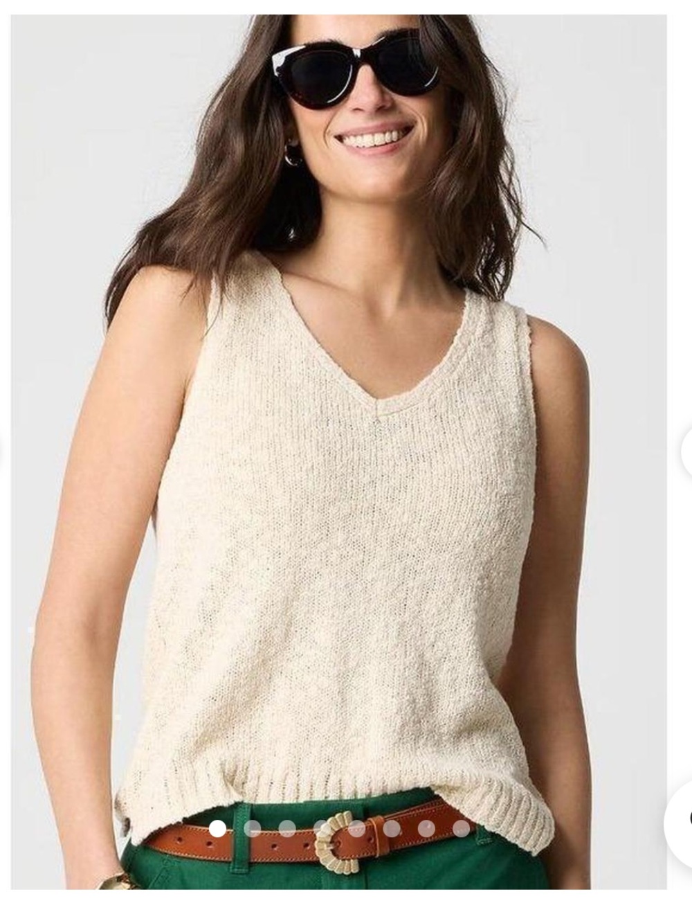 Jcrew slub sweater shell